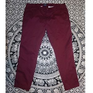 Men’s Maroon Gap Khaki Pants (Size 38/30)